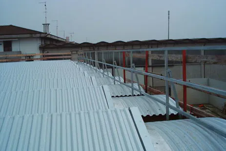 Intervento conclusivo di Manarin Coperture su un tetto in amianto
